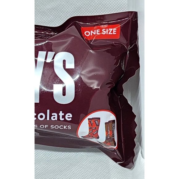 Swag Hershey's Milk Chocolate Retro Crew Socks - 2 Pairs, Men's Shoe Sizes 8-13 - Picture 9 of 9